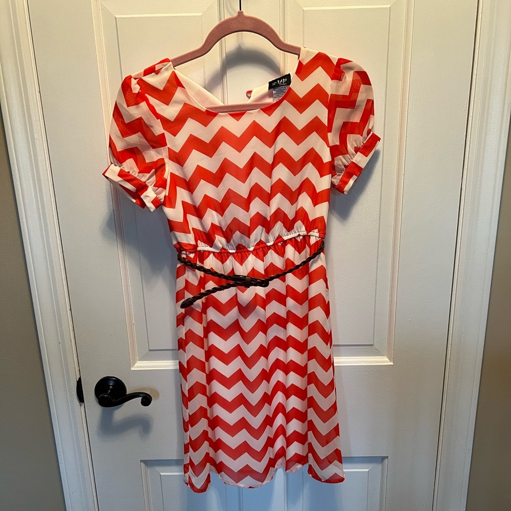 2-Hip by Wrapper- Chevron Dress - Size 12